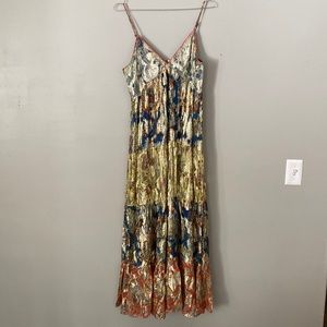 Metallic tiered dress